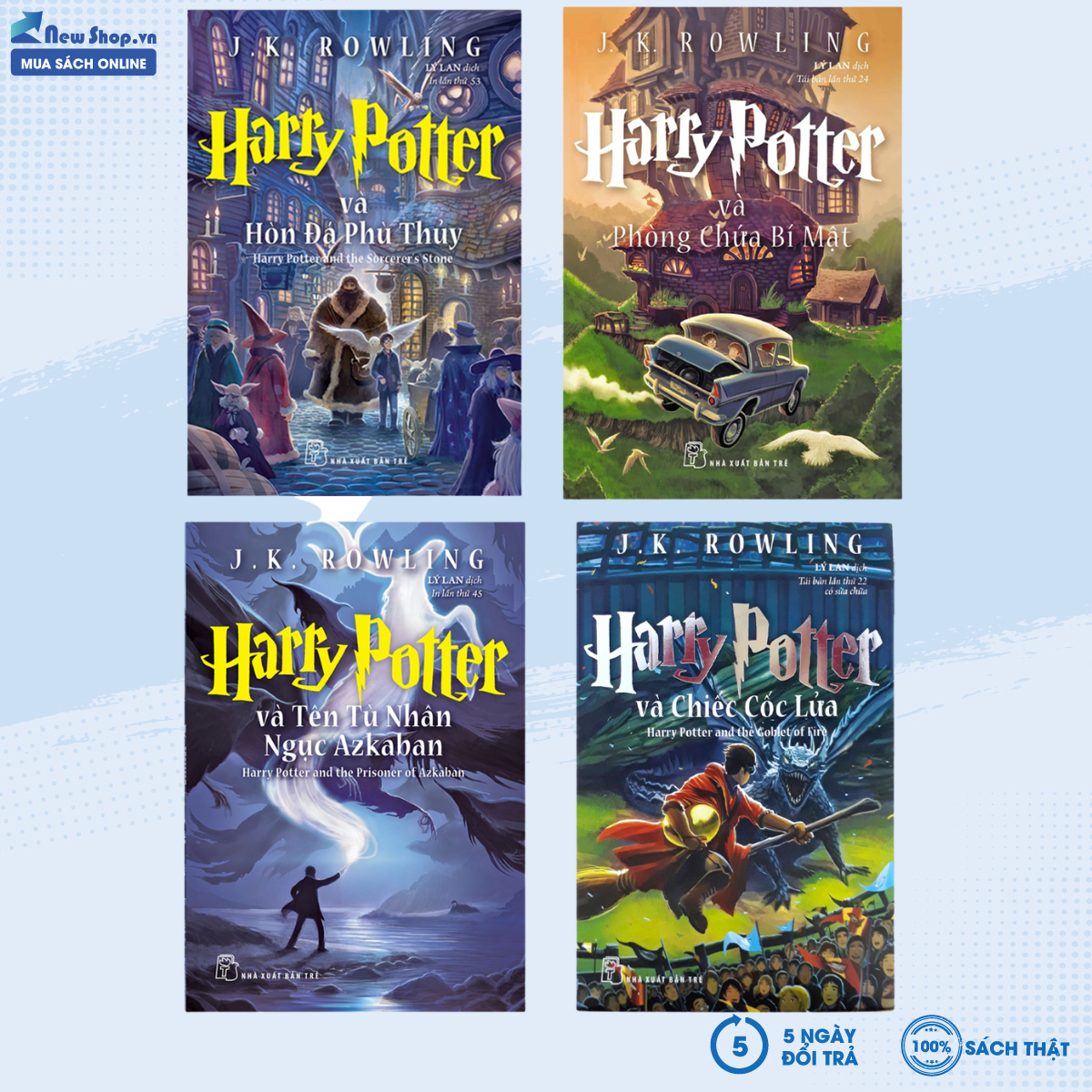 Sách – combo harry potter 4 tập – newshop