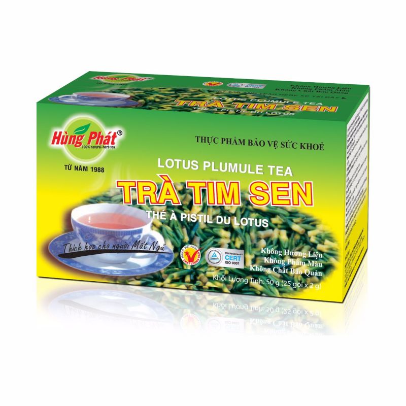 Trà tim sen hùng phat 50gr 25 gói/hộp