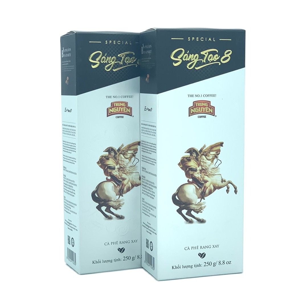 (Combo 2 Hộp) Cà phê Sáng Tạo 8 Trung Nguyên - Cà phê Bột Pha Phin( Hộp 250gam)