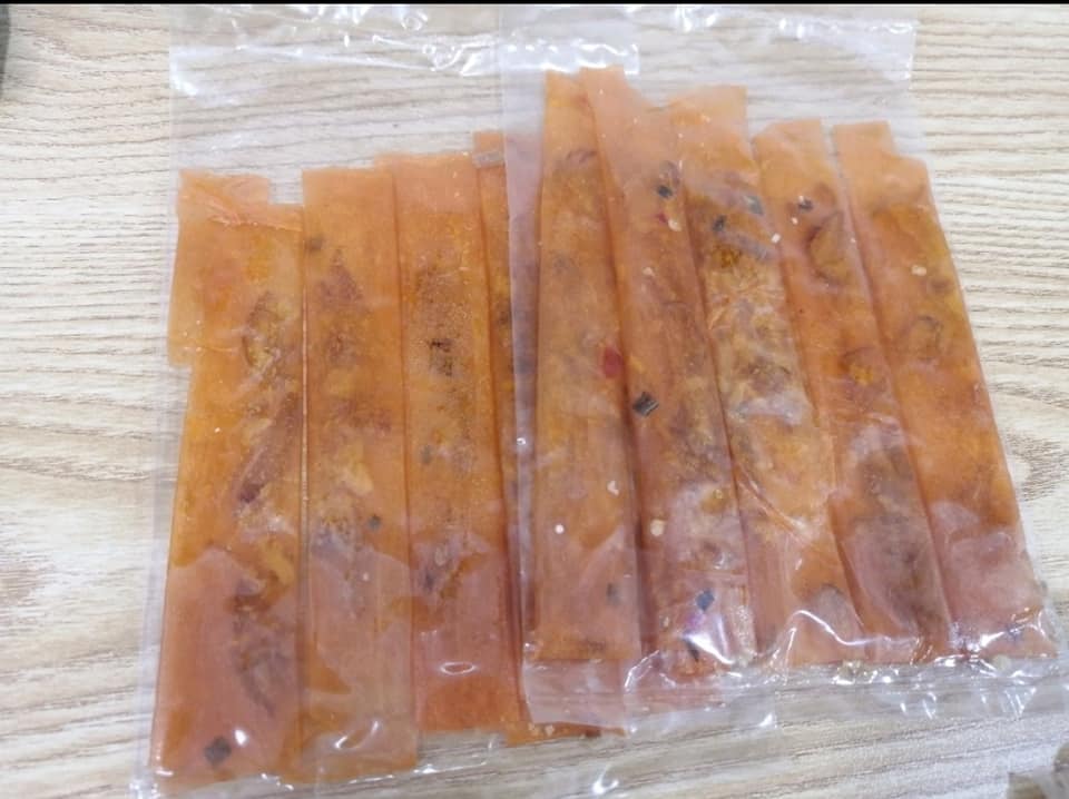 Bánh tráng dẻo tôm cuộn hành phi siêu ngon