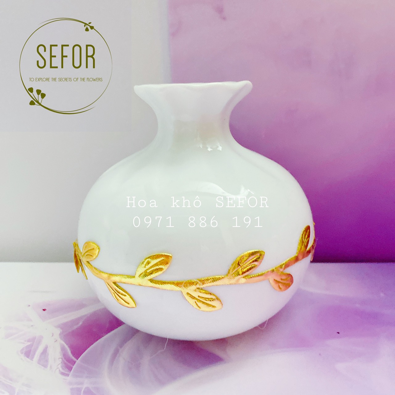 Lọ gốm - Bình gốm mini - Bình gốm Bát Tràng decor không gian