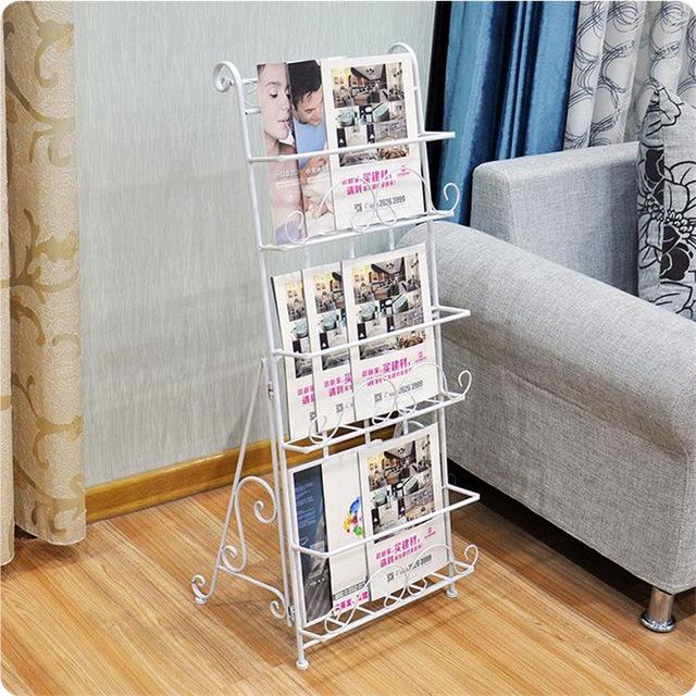 Kệ để sách, báo tạp chí bằng sắt nghệ thuật size to mới nhất 2019