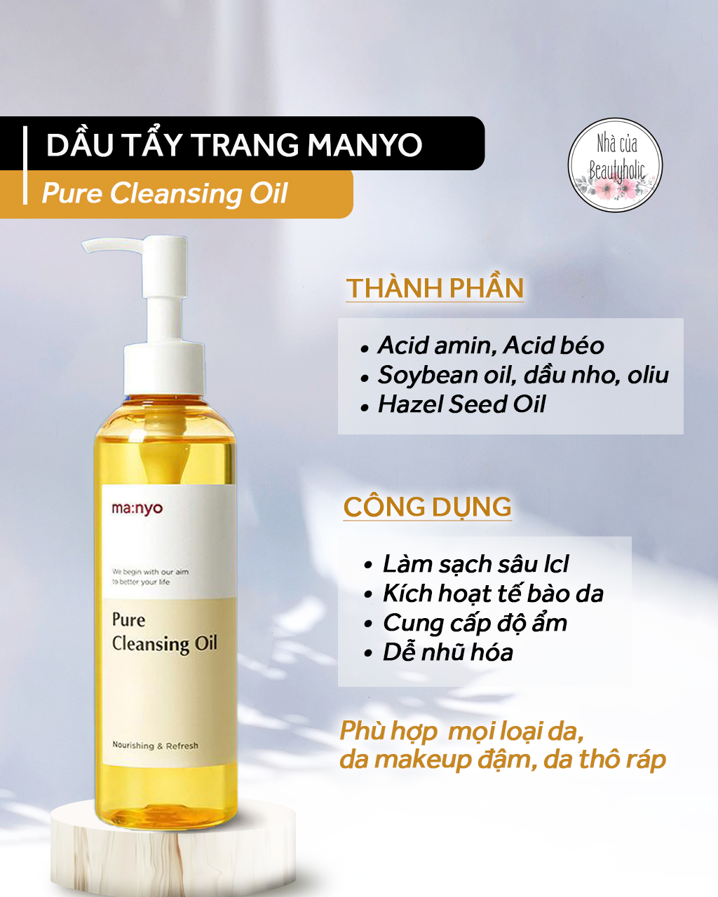 Dầu tẩy trang manyo pure cleansing oil 200ml