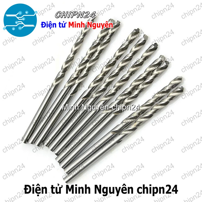 [5 cây] (K41) Mũi khoan (Mạch in, PCB 2.0mm/2.1mm/2.2mm/2.3mm/2.4mm/2.5mm/2.6mm/2.7mm/2.8mm/2.9mm) - [Chọn Loại] - HHH.00211