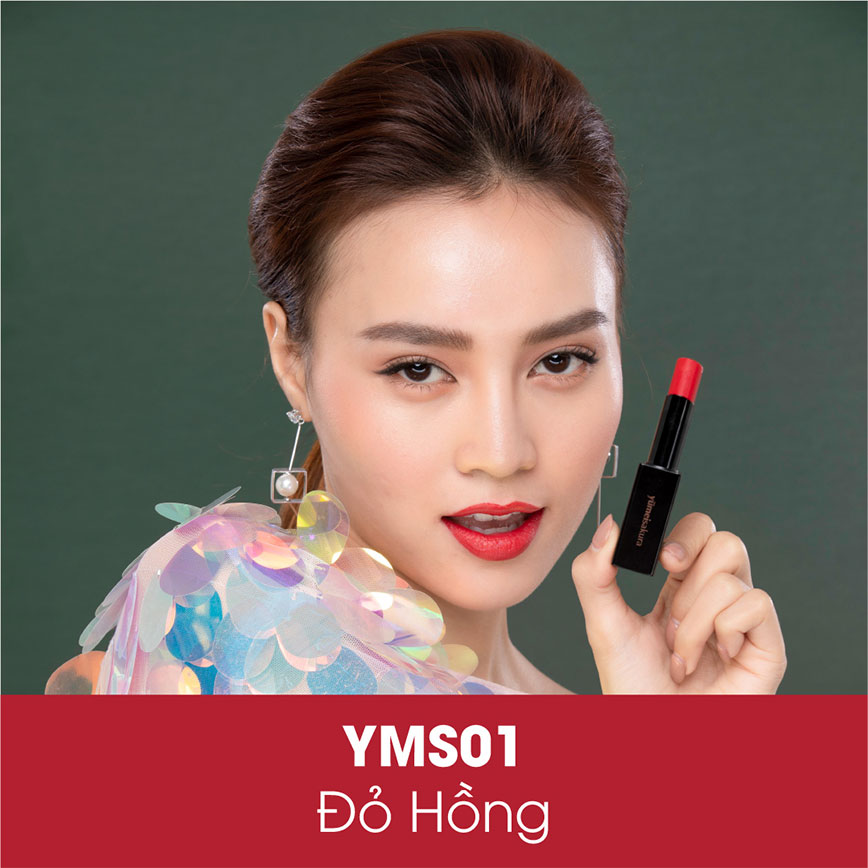 [SON YUMIESAKURA]Son Dưỡng Collagen YMS01 - Ladybug Red - Đỏ hồng