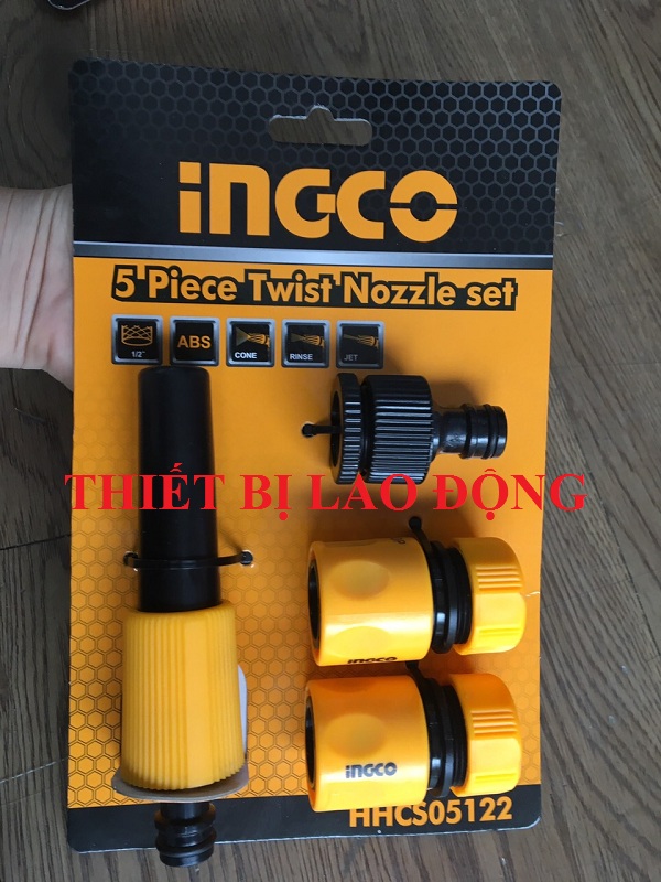 Bộ 5 Đầu Nối Nhanh Máy Xịt Rửa INGCO HHCS05122