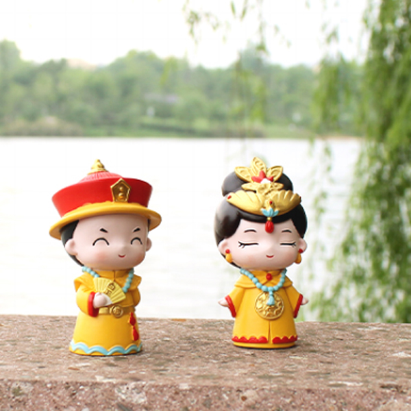 [HCM]Bộ 02 tượng Vua - Hậu chibi