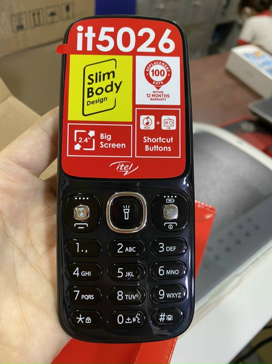 Điện thoại itel it5026 mới Fullbox - Bảo hành 12 tháng