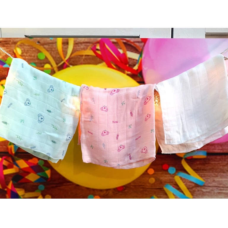 KHĂN SỮA MIPBI 3 LỚP 100% SỢI TRE SIÊU MỀM