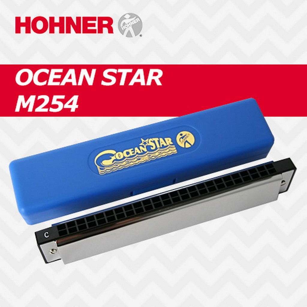 Kèn harmonica tremolo Hohner Ocean Star Key C M254
