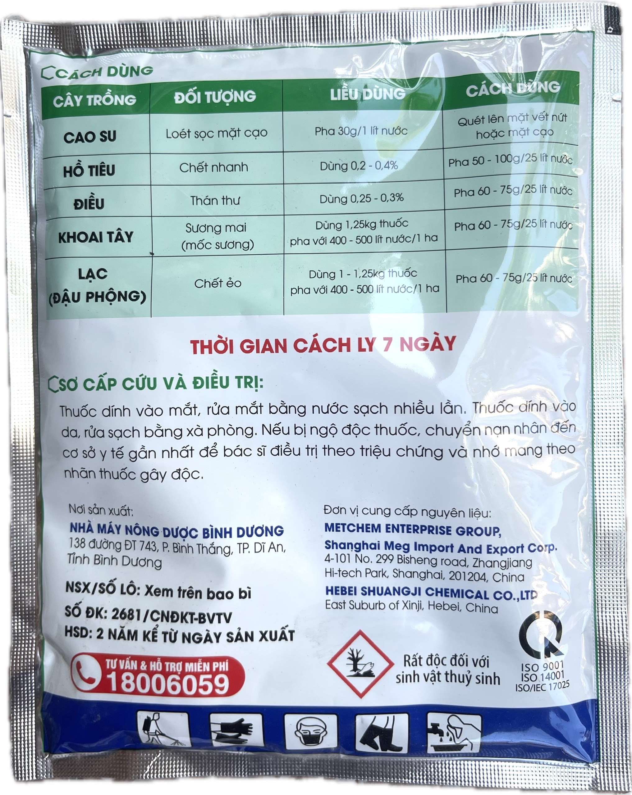 Thuốc Trừ Bệnh - Vimonyl 72WP - Gói 100g