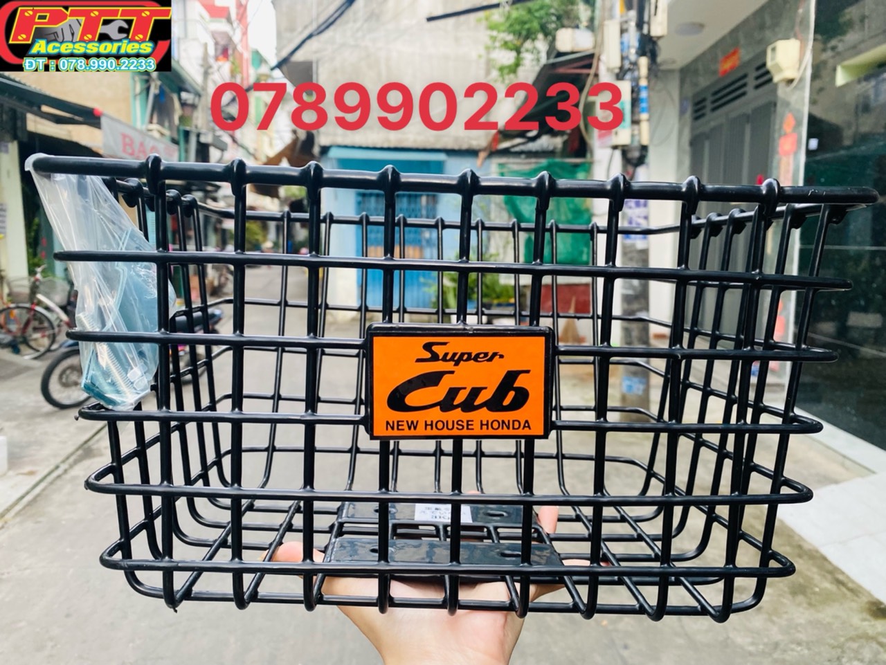 Rổ trước xe cub