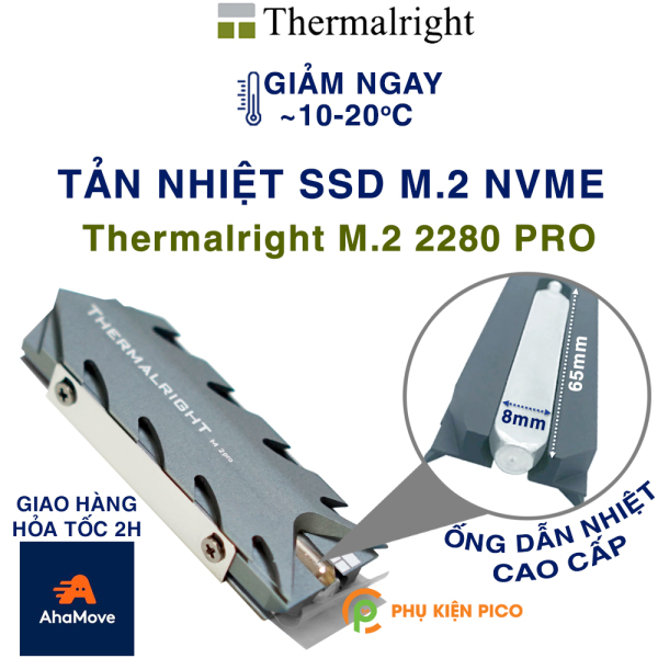 Tản nhiệt SSD Thermalright M.2 2280 Pro tản nhiệt chính hãng Thermalright - Tản nhiệt ổ cứng ( Phụ kiện Pico )