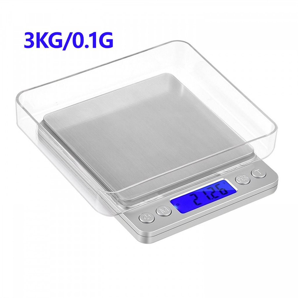 Cân tiểu ly điện tử platform , cân điện tử mini inox i-2000 quy mô nhà bếp cân tiểu ly điện tử 3kg/5kg
