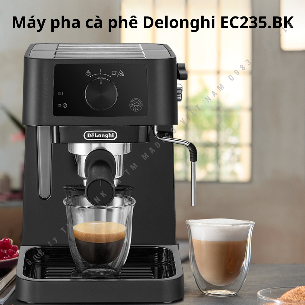 Delonghi EC230.BK Coffee Maker, Coffee, Espresso, Cappuccino Maker, Family Coffee Maker, Imported, 12 Months Warranty