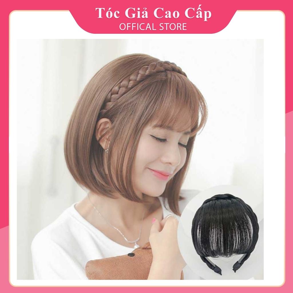 Tóc mái giả tết tóc kèm băng đô, PH999