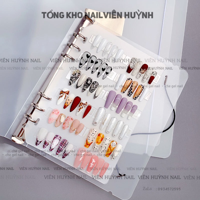 Sổ album đựng mẫu móng nail cao cấp