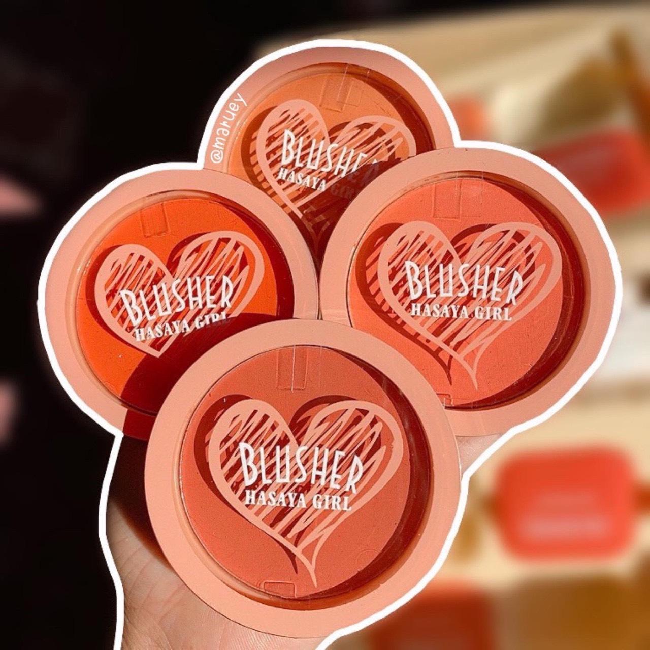 Má Hồng tim Tone cam Blusher Hasayal Girl