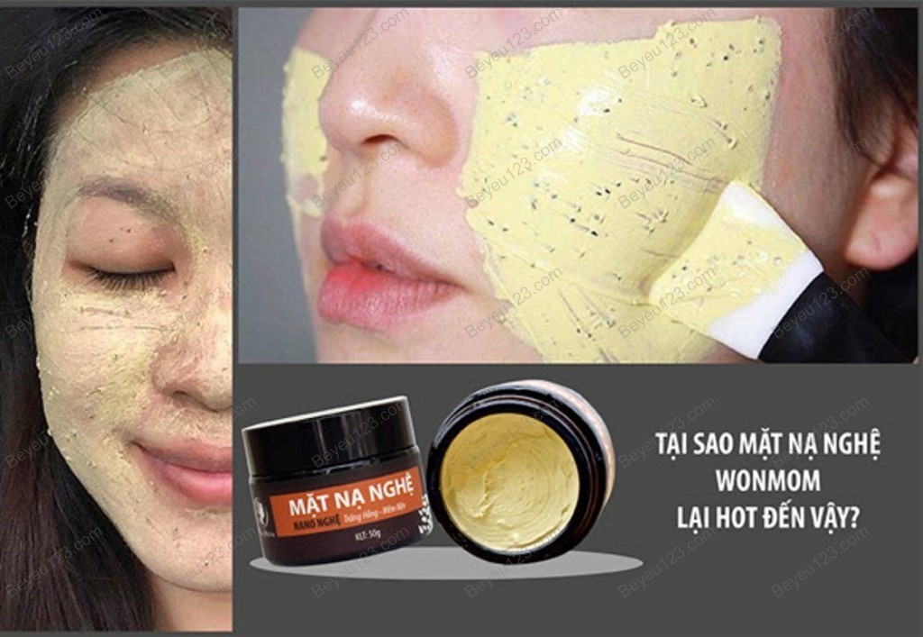 COMBO Chăm sóc da mặt hữu cơ Wonmom (1 Kem nghệ tươi + 1 Mặt nạ nghệ) (Việt Nam)