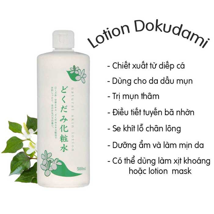 Nước Hoa Hồng Diếp Cá Dokudami Toner 500ml