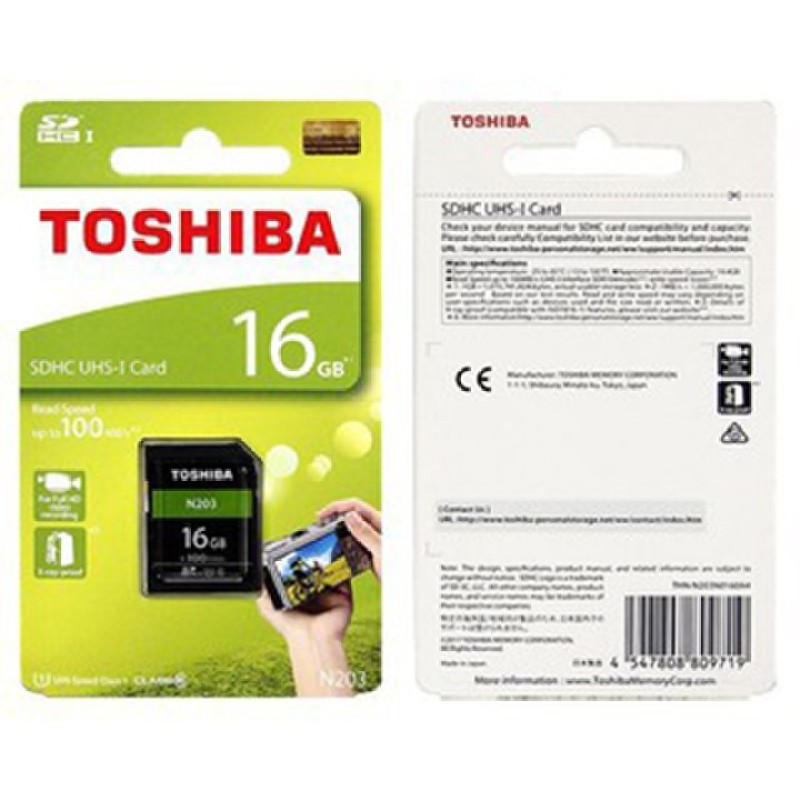 Thẻ nhớ Micro SDHC Toshiba 16GB
