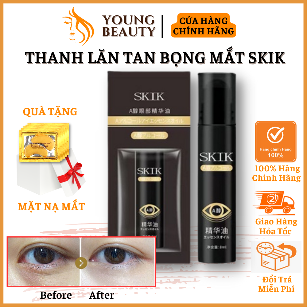 Thanh lăn tan bọng mắt SKIK - Serum đánh tan bọng mắt, giảm thâm quầng mắt, nếp nhăn, dưỡng da vùng mắt - YOUNG BEAUTY