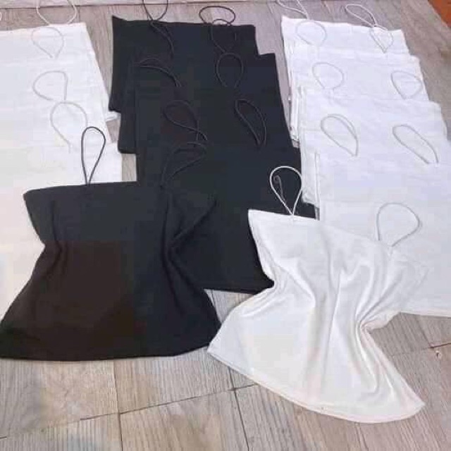 Áo 2 Dây Sợi Bún Chất Cotton Mát Lịm