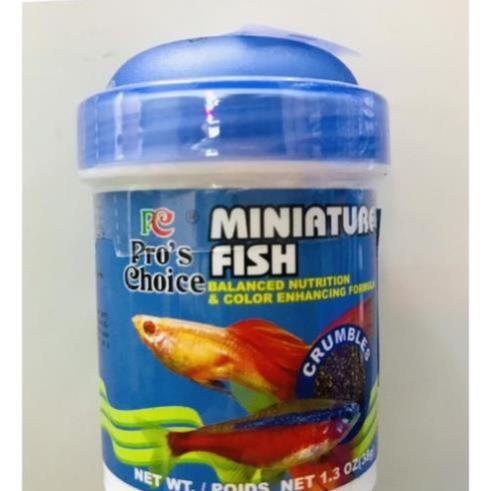 Thức ăn cho cá thủy sinh  cá size nhỏ Miniature Fish 38g