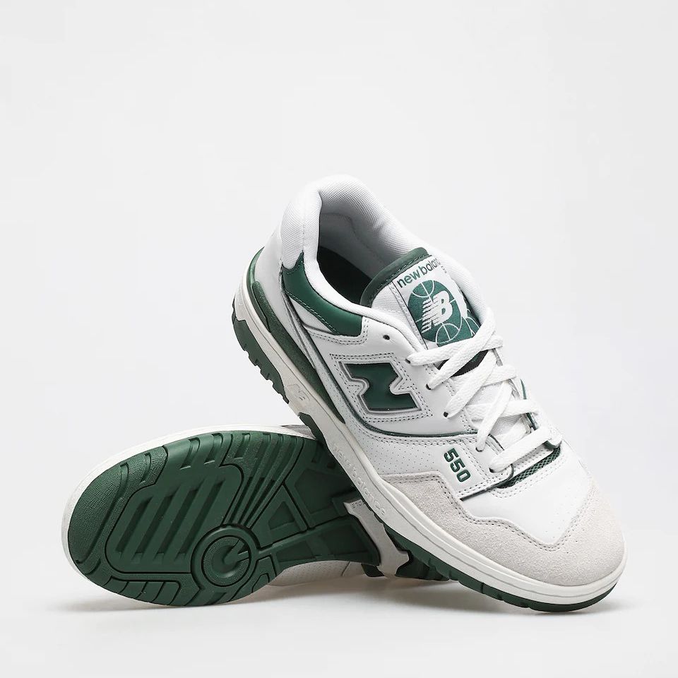 Giày Sneaker NB 550 White Green ( Giày NB 550 Trắng xanh)