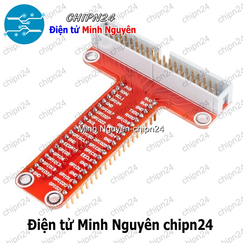 [1 cái] (D99) Mạch GPIO Raspberry Pi B+ Đỏ - HH005889