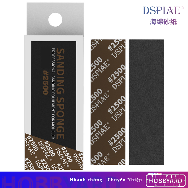Giấy nhám xốp đánh bóng mô hình DSPIAE 2mm 3mm 5mm