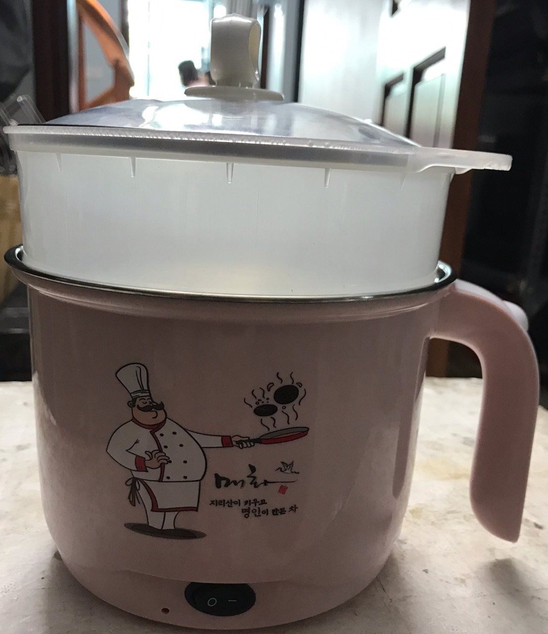 Ca nấu mì, kèm nồi hấp mini đa năng 3in1 để nấu, hấp, luộc đem lại sự tiện dụng