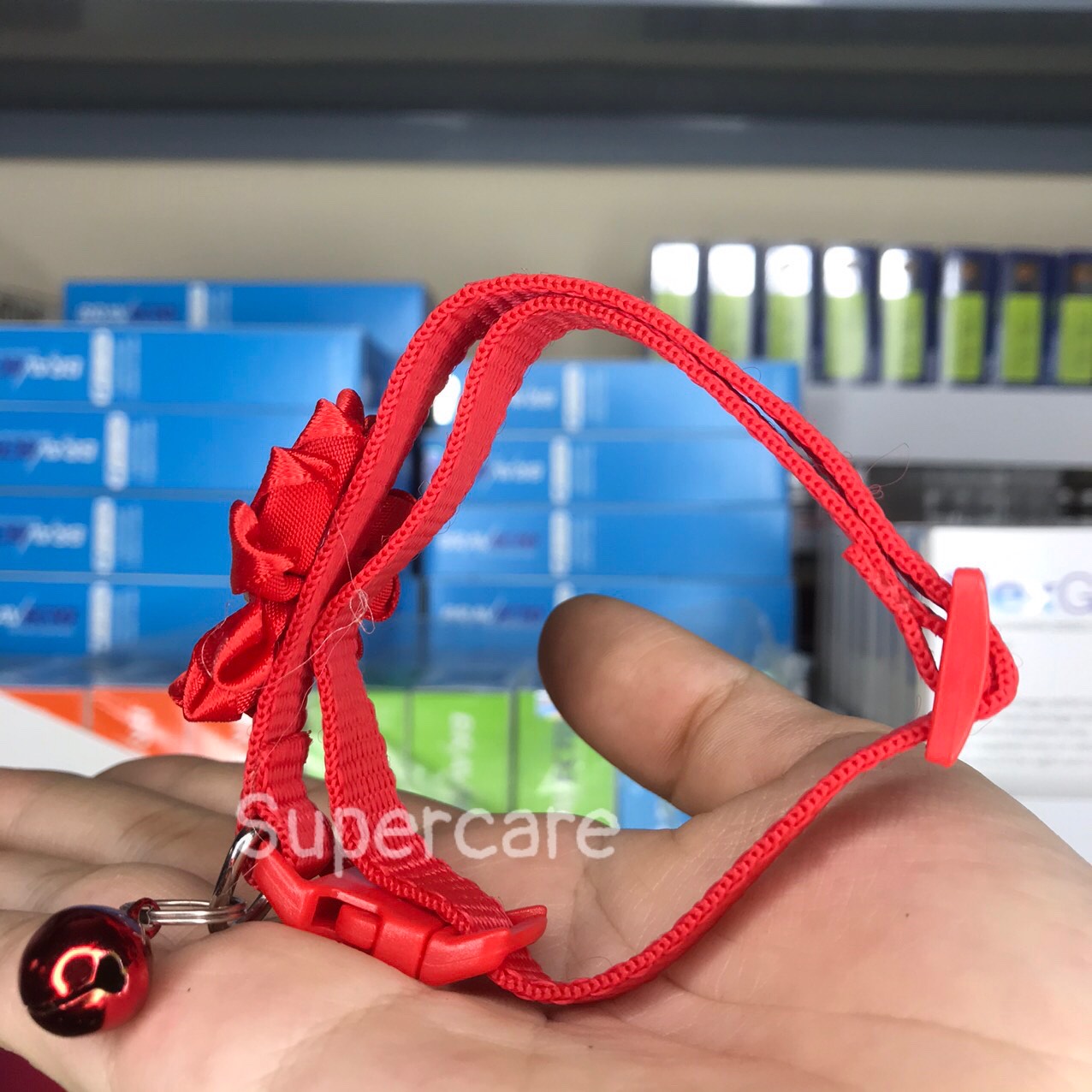 [Hoàn tiền 10%] [CÓ HỎA TỐC] Vòng Cổ Đính Hoa Điệu Đà Cho Thú Cưng (Màu đỏ)