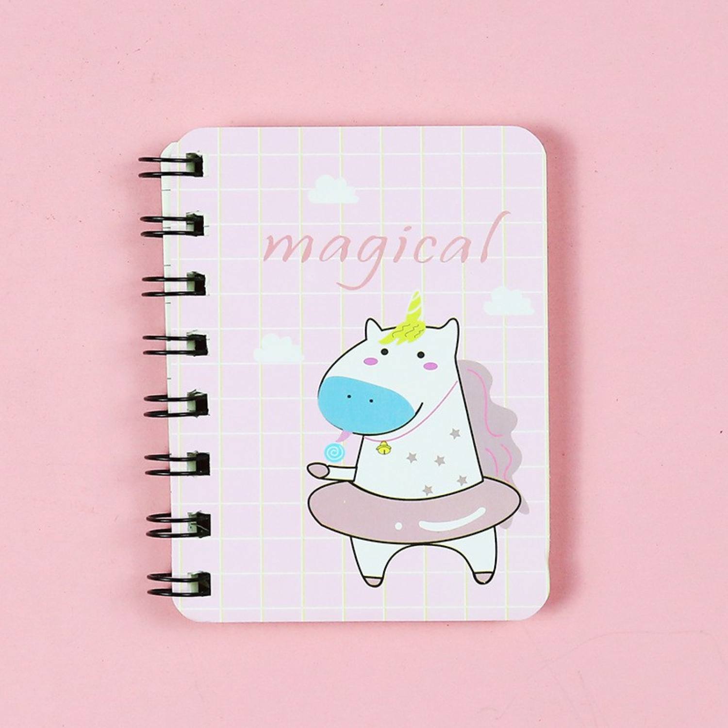 Sổ tay lò xo mini họa tiết hoạt hình dễ thương chipchipgiadung sổ tay ghi chú sổ note bỏ túi tiện lợi so ghi chu so note bo tui gia re chipchipgiadung