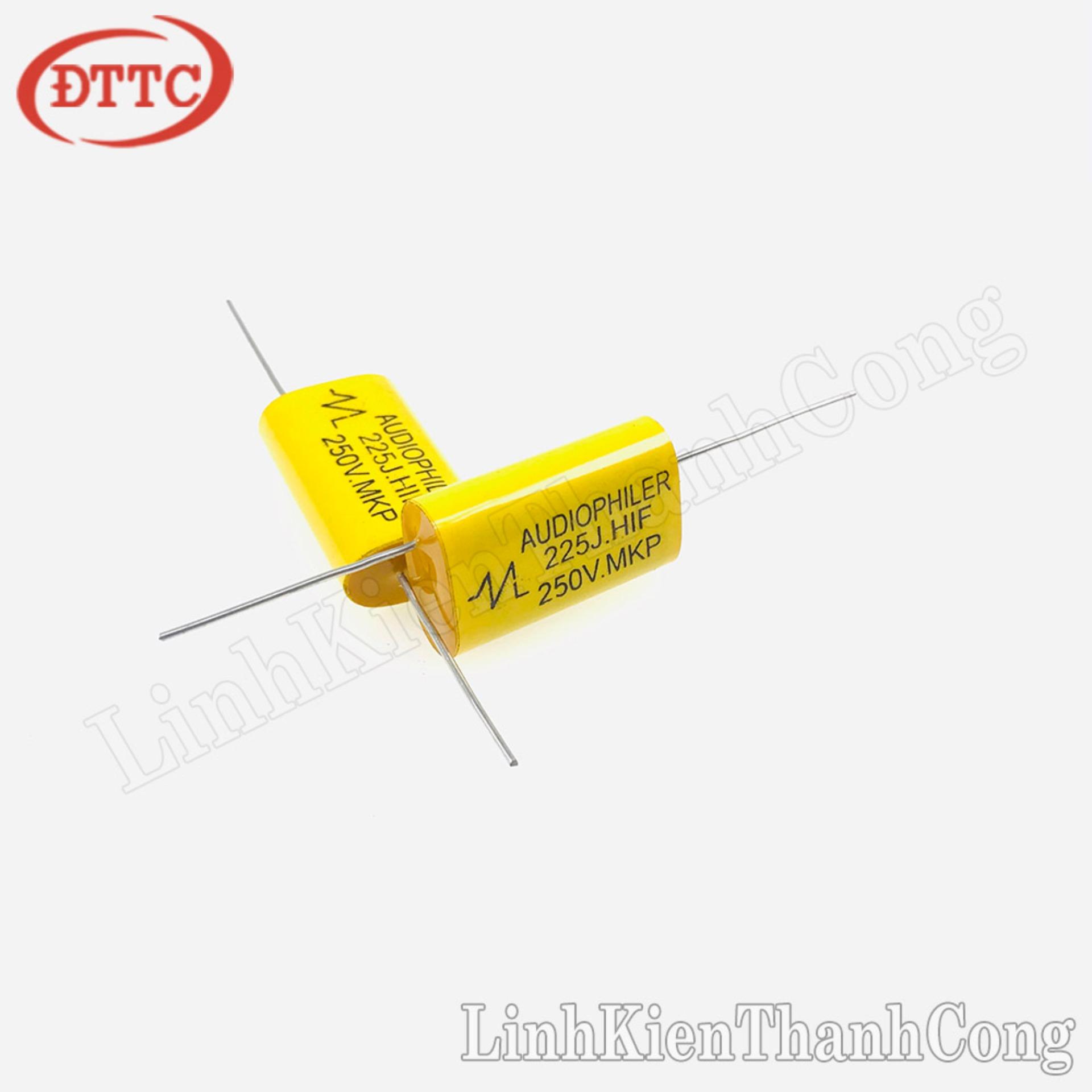 Tụ AUDIOPHILER 2.2uF 250V 225J màu vàng