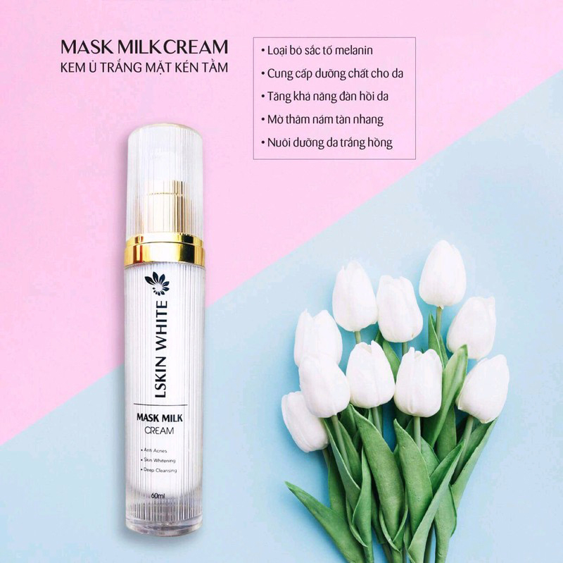 [HCM]Ủ trắng kén tằm Lskin White 60ml