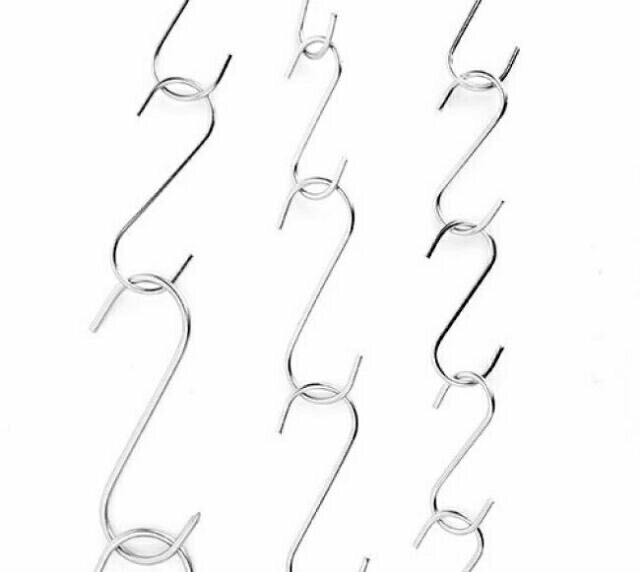 Combo 5 móc treo đồ inox , móc chữ S nhiều cỡ lựa chọn