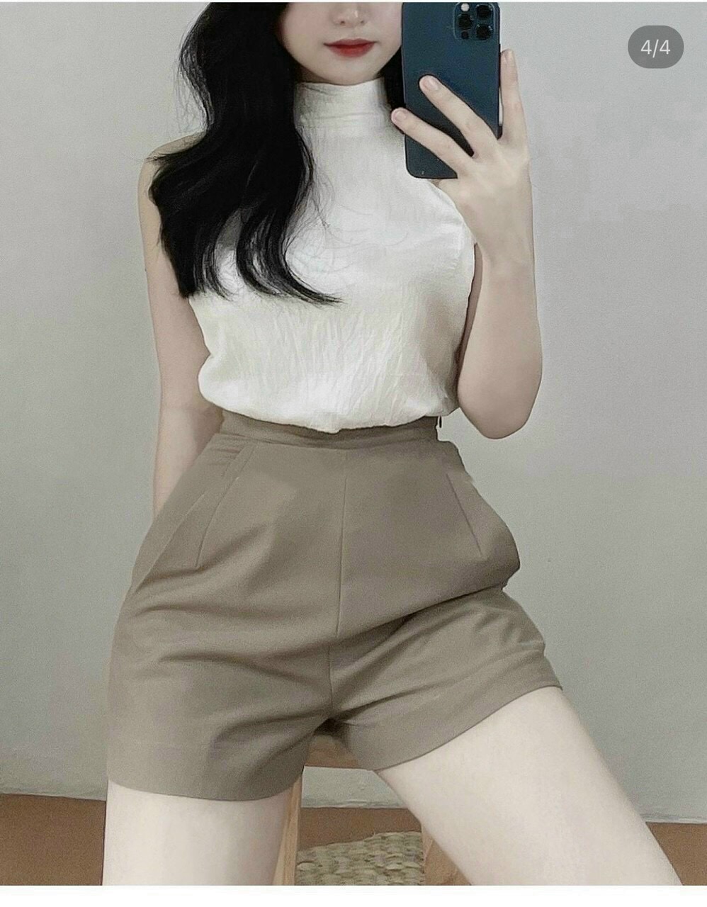 Sét áo cổ yếm kèm quần xinh lung linh