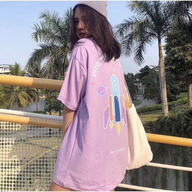 Áo phông tím vũ trụ Love HSU0719