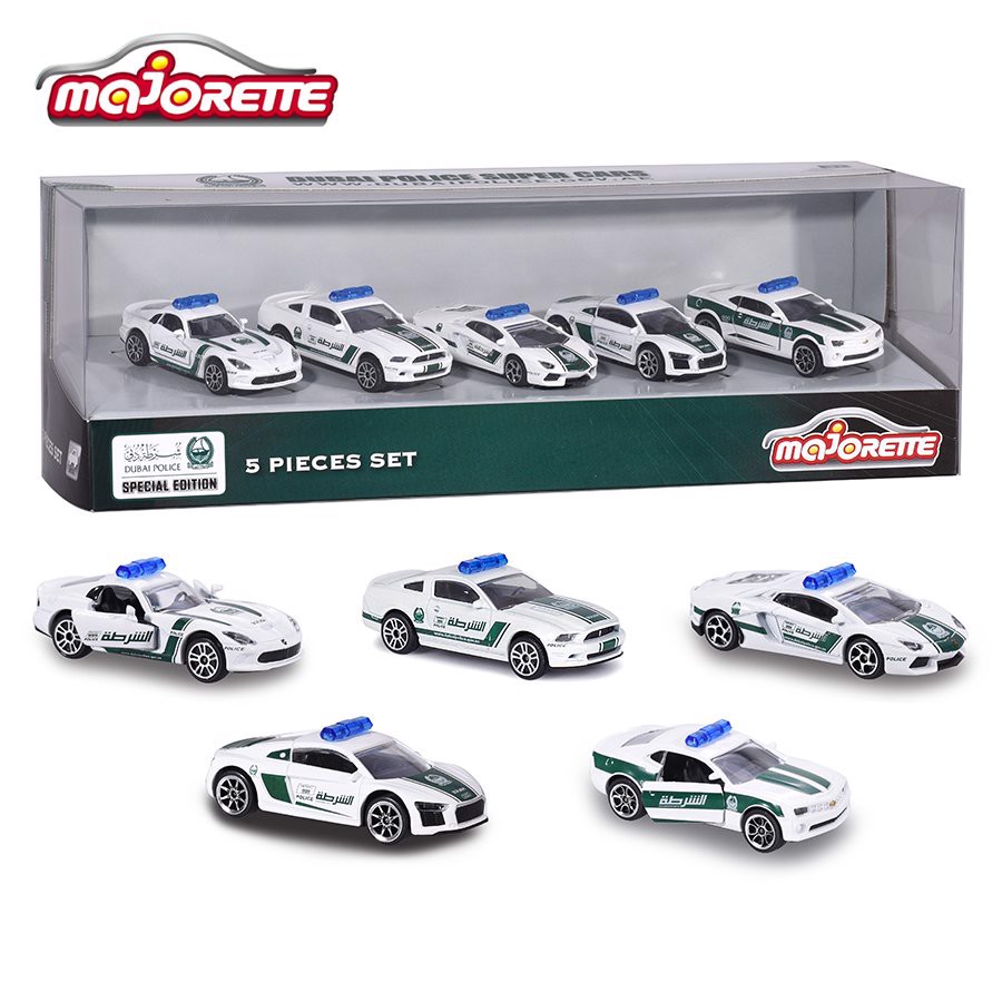Bộ 5 Xe Mô Hình Majorette Dubai Police 5 Giftpack
