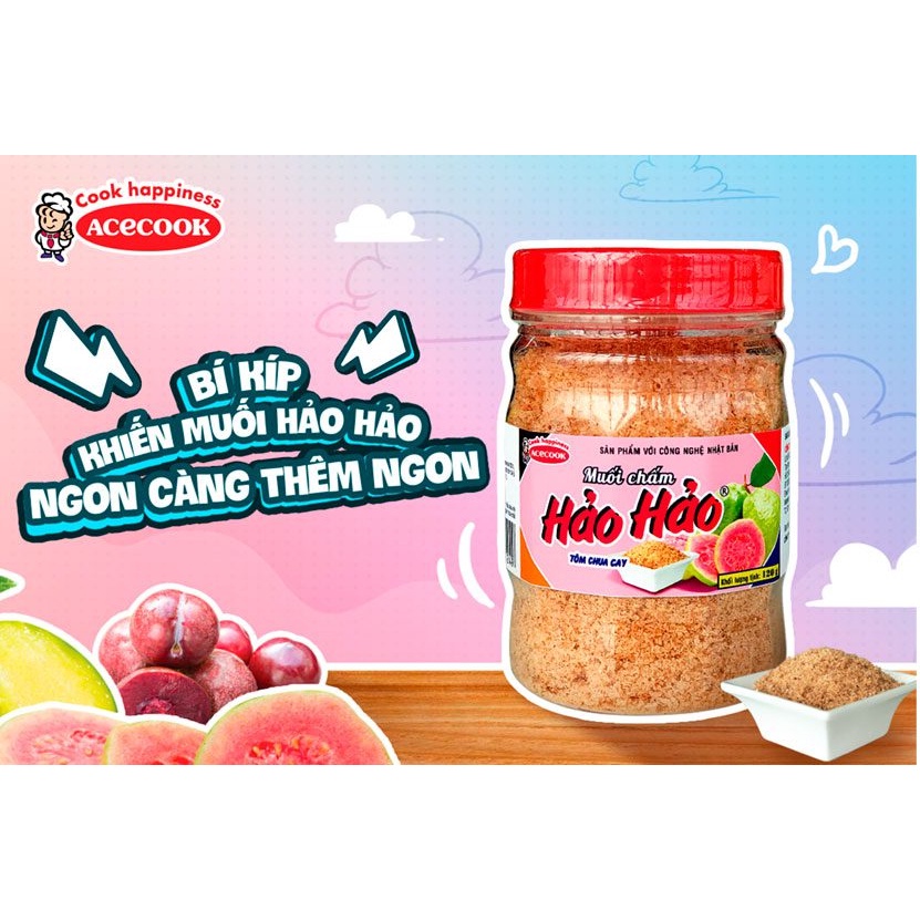 [Acecook] 1 lọ 120gr muối chấm Hảo Hảo vị Tôm chua cay