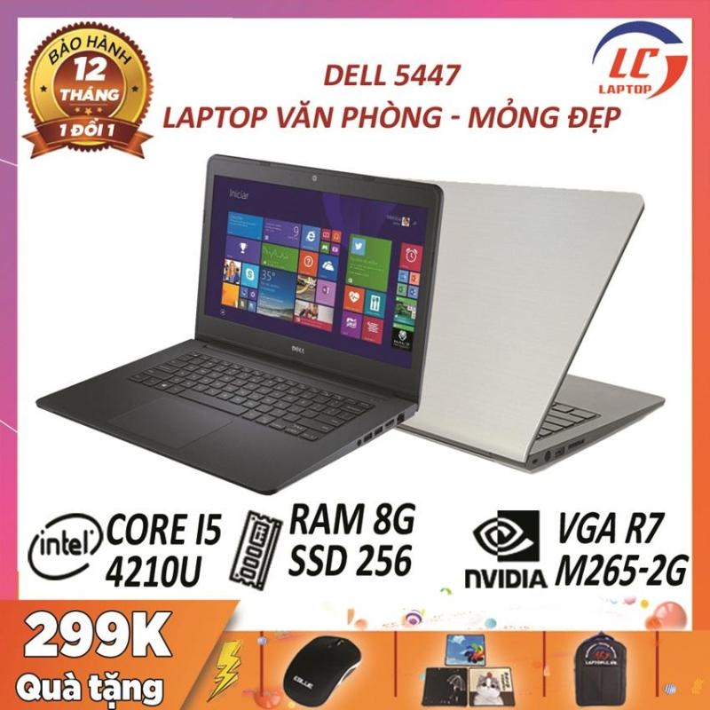 [Trả góp 0%]Laptop Văn Phòng Gọn Nhẹ Giá Mềm Dell Inspiron 5447 i5-4210U VGA AMD R7-M265-2G Màn 14 HD Laptop Gaming