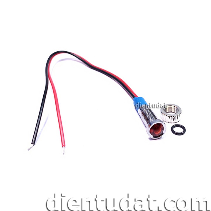 Đèn báo 6mm chống nước 220v