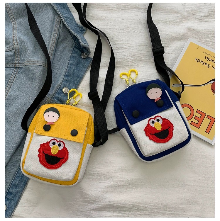 [HCM]Túi Đeo Chéo Hình Thú Angry Bird Form Đứng Hai Nút