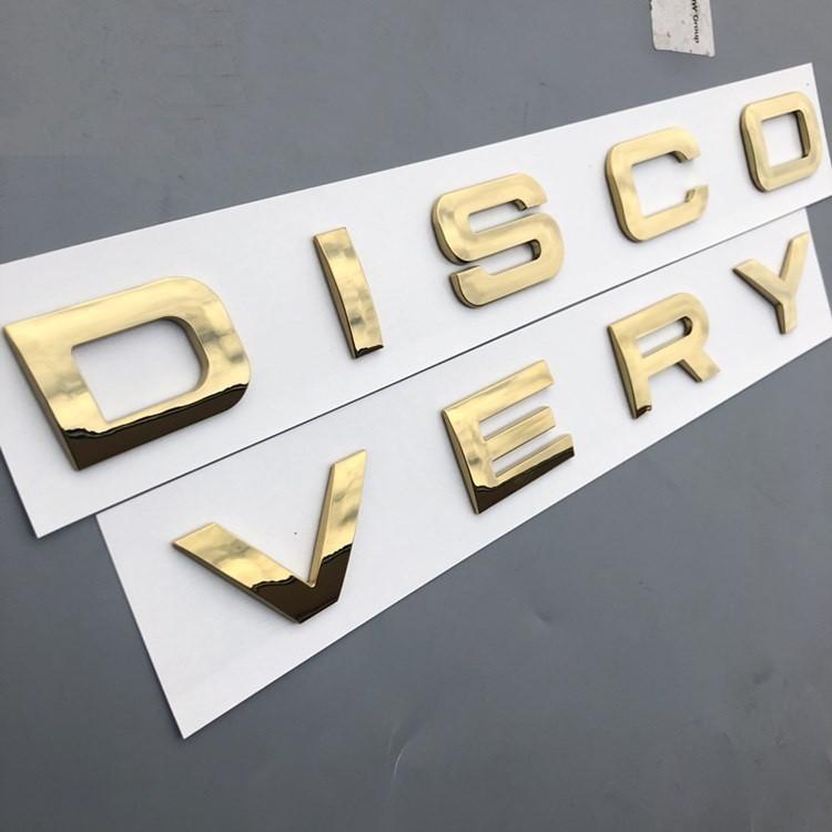 Chữ DISCOVERY 3D nổi trang trí ô tô (Màu Vàng)