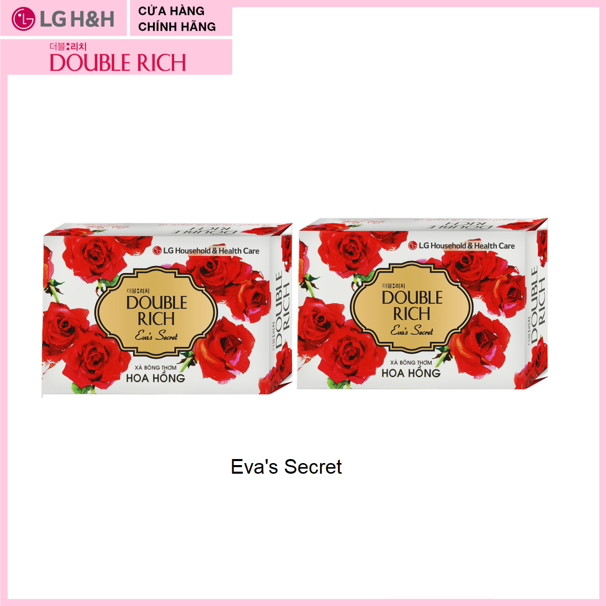Combo 2 Double rich hương hoa hồng (Eva's Secret) Soap 90G NEW