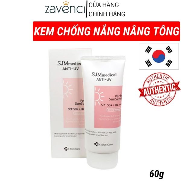 Kem Chống Nắng  zavenci  Dr.Skin Care Sữa Chống Nắng SJMmedical Anti-Uv Perfect Sunscreen SPF 50+ PA++++ Nâng Tông Chống UV (70g) nhập khẩu