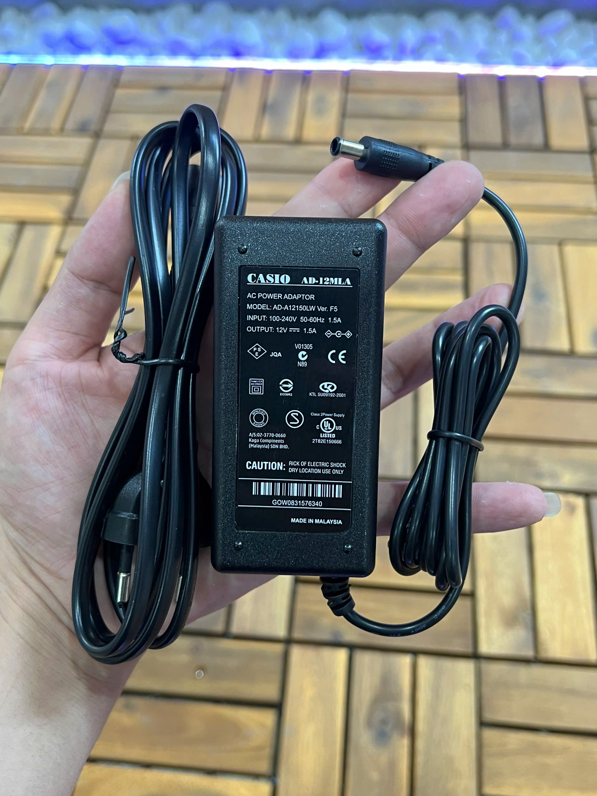 NGUỒN ĐÀN CASIO 12V 1.5A CHÂN KIM