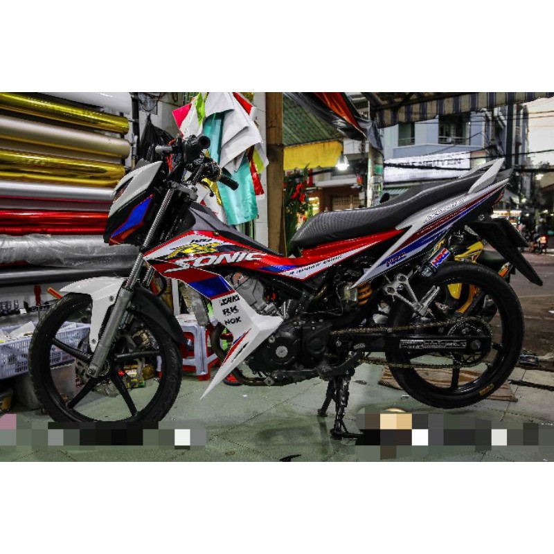 tem rời sonic 150 trắng đỏ