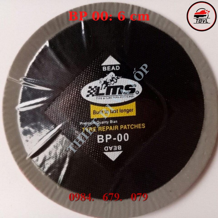 Hộp 25 miếng vá lốp LMS- BP-00 (60x60 mm)